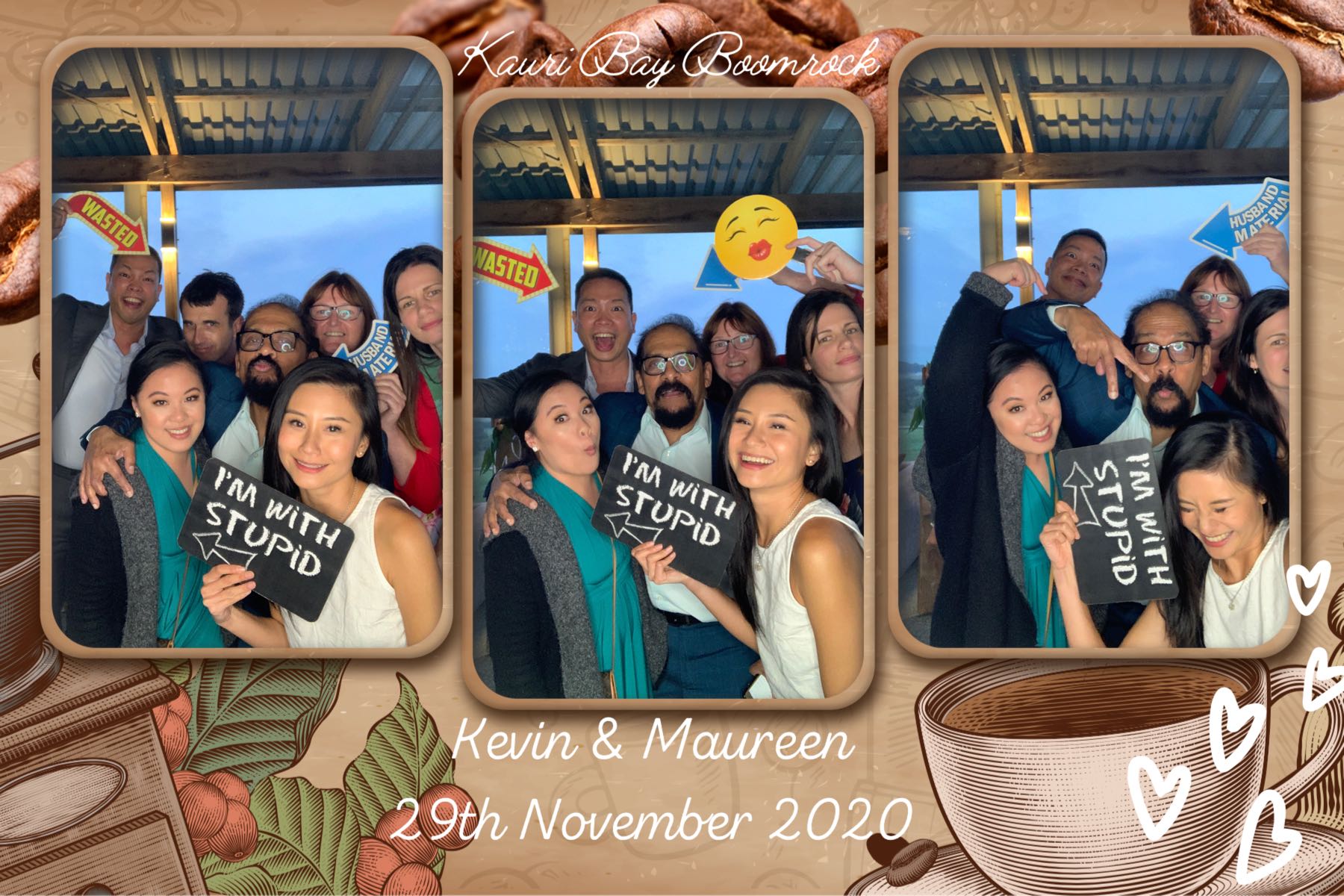 Maureen & Kevin's wedding | View more photos from the event at gallery.photobooth.co.nz/u/SelfieCentral/Maureen-Kevins-wedding